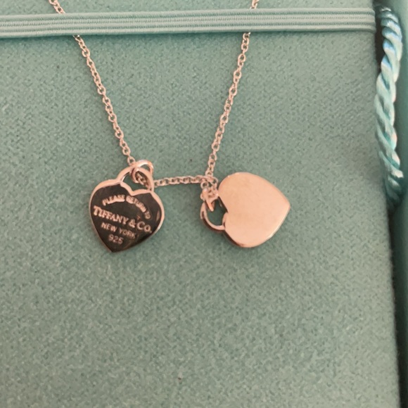 Pink Double Heart Tag Pendant - Picture 2 of 8